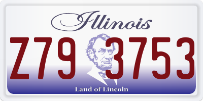 IL license plate Z793753
