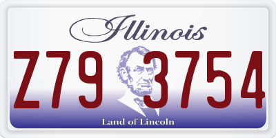IL license plate Z793754