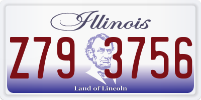 IL license plate Z793756