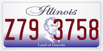 IL license plate Z793758