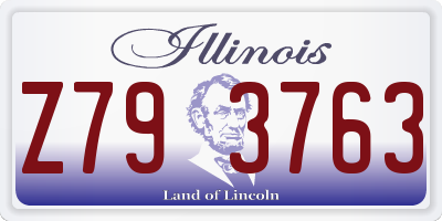 IL license plate Z793763