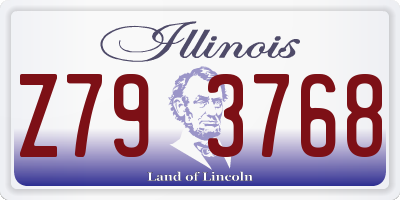 IL license plate Z793768