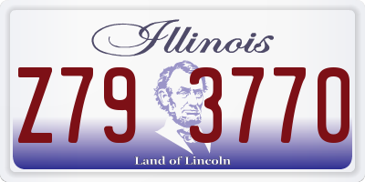 IL license plate Z793770