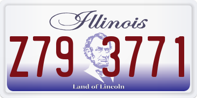 IL license plate Z793771
