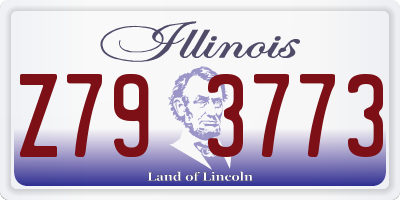 IL license plate Z793773
