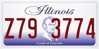 IL license plate Z793774