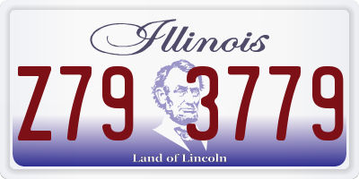 IL license plate Z793779