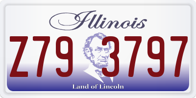 IL license plate Z793797