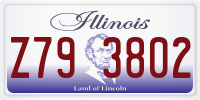 IL license plate Z793802