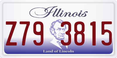 IL license plate Z793815
