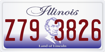 IL license plate Z793826