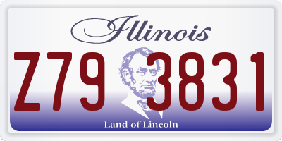 IL license plate Z793831