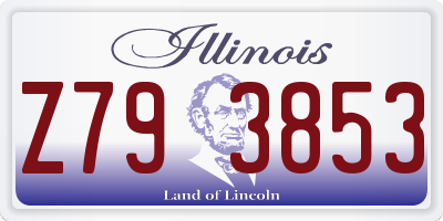 IL license plate Z793853
