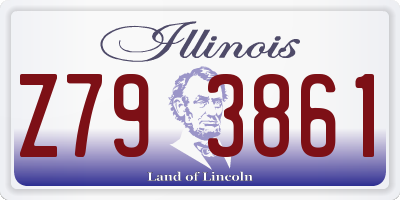 IL license plate Z793861