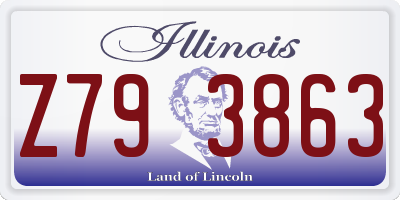 IL license plate Z793863