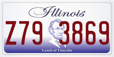 IL license plate Z793869