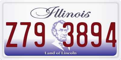 IL license plate Z793894