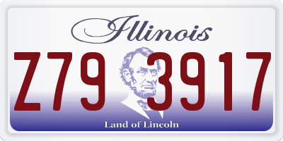 IL license plate Z793917