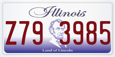 IL license plate Z793985