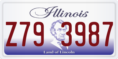 IL license plate Z793987