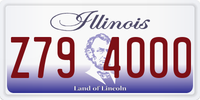 IL license plate Z794000