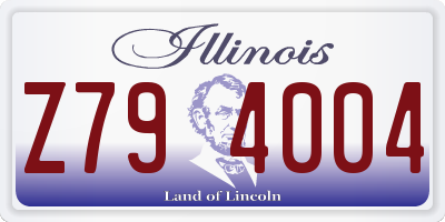 IL license plate Z794004