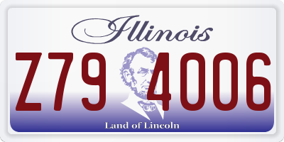 IL license plate Z794006
