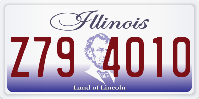 IL license plate Z794010