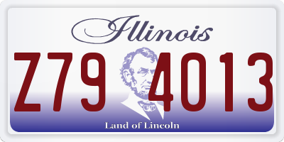 IL license plate Z794013