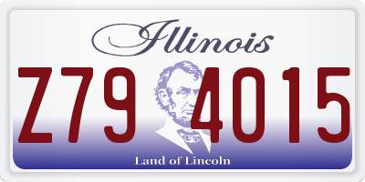 IL license plate Z794015