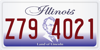 IL license plate Z794021