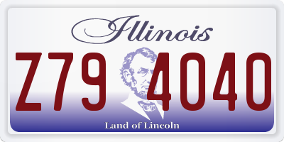 IL license plate Z794040