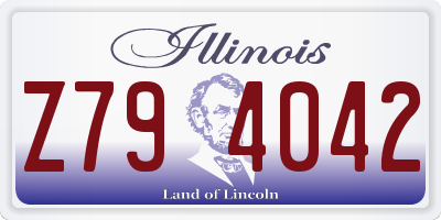 IL license plate Z794042