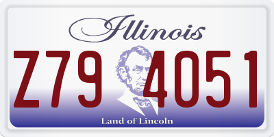 IL license plate Z794051