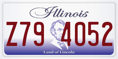 IL license plate Z794052