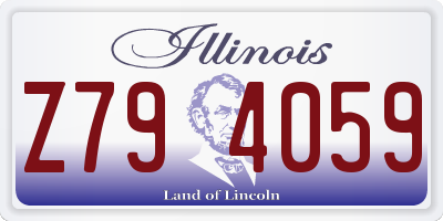 IL license plate Z794059