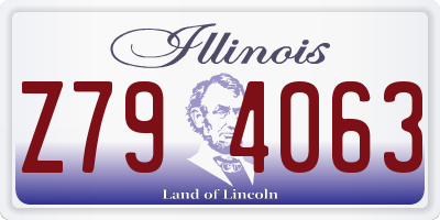 IL license plate Z794063
