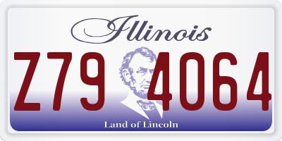 IL license plate Z794064