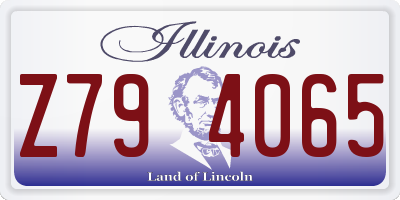 IL license plate Z794065