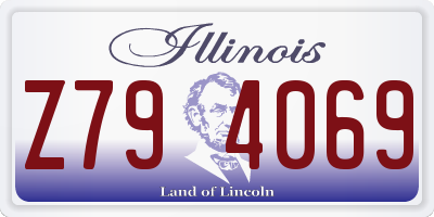 IL license plate Z794069