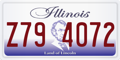 IL license plate Z794072