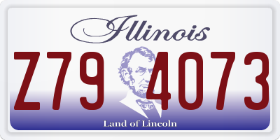 IL license plate Z794073
