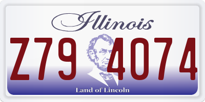 IL license plate Z794074