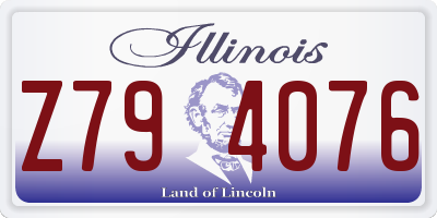 IL license plate Z794076