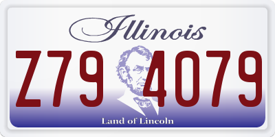 IL license plate Z794079