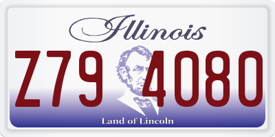 IL license plate Z794080
