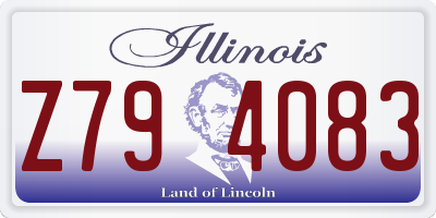 IL license plate Z794083