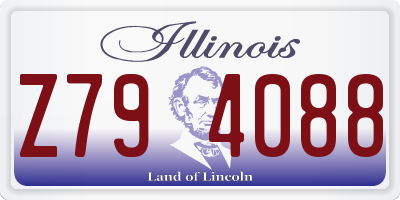 IL license plate Z794088