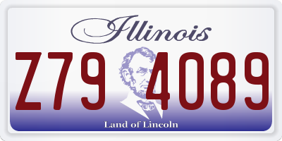 IL license plate Z794089