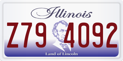 IL license plate Z794092